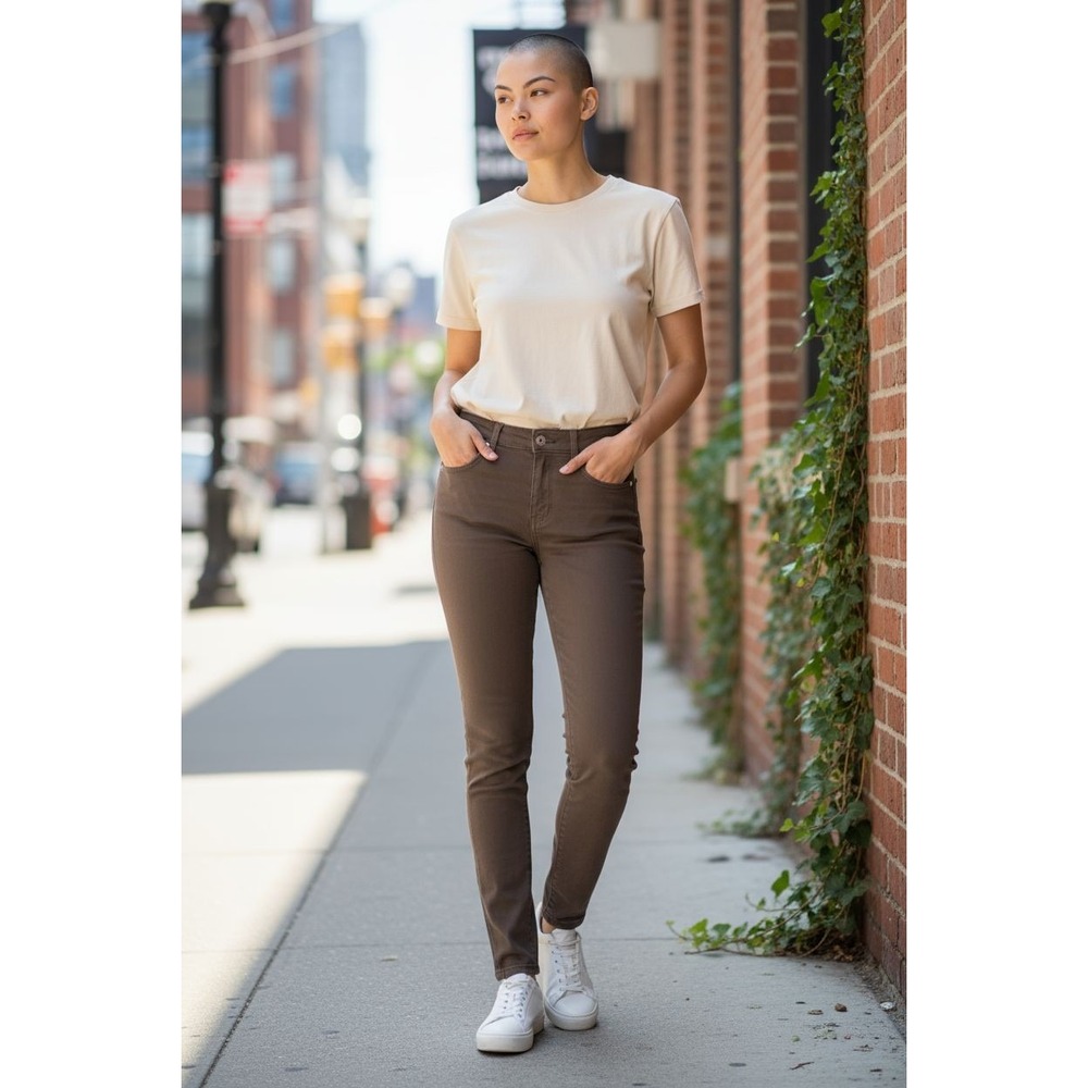 Buffalo David Bitton Women's Skinny Pants in Taupe